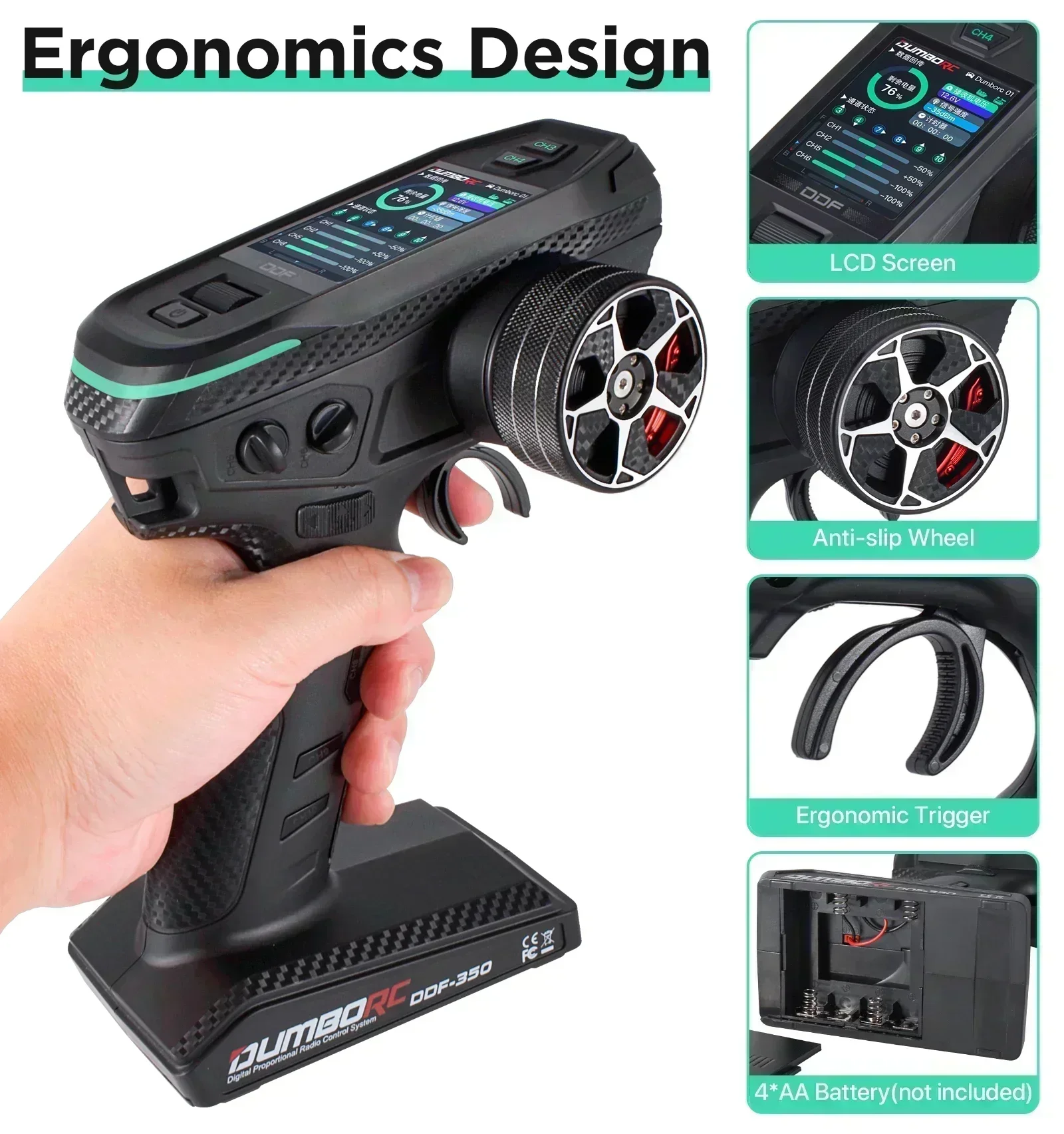 DUMBORC DDF-350 10CH pengendal - Drone Racing Receiver ulasan dan harga